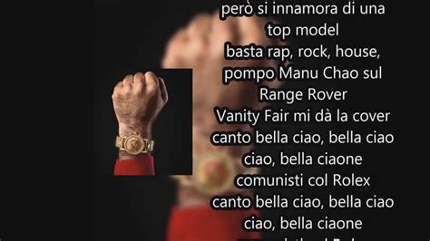 parole canzone comunisti col rolex|Testo Comunisti col Rolex .